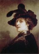 Self-Portrait in Fancy Dress REMBRANDT Harmenszoon van Rijn
